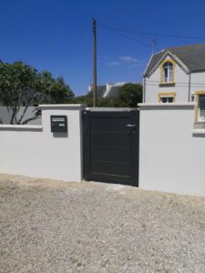Portillon aluminium SIB RAL 2100 noir sablé