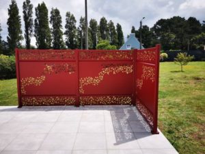 Brise vues aluminium SIB RAL 3004 Rouge pourpre