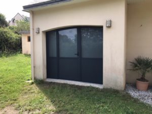 Française 2 vantaux K LINE avec serrure et fixe à gauche